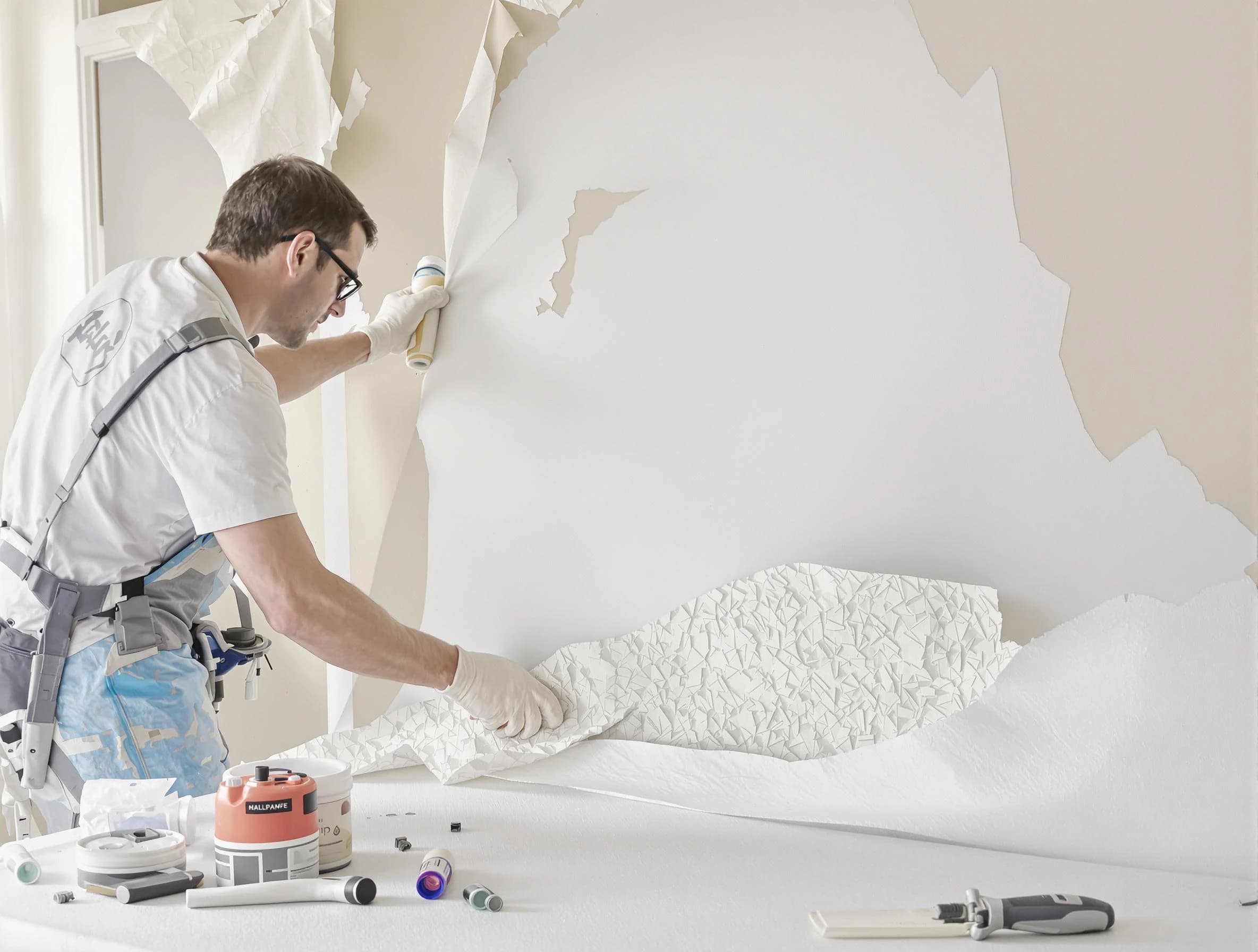 Detailed wallpaper removal and wall prep by Surprise House Painters in Surprise